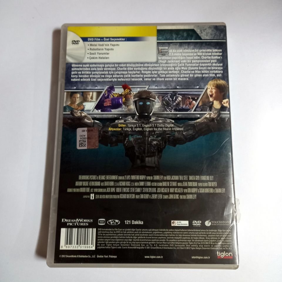 ÇELİK YUMRUKLAR - REAL STEEL - HUGH JACKMAN, EVANGELINE LILLY - DVD 2.EL