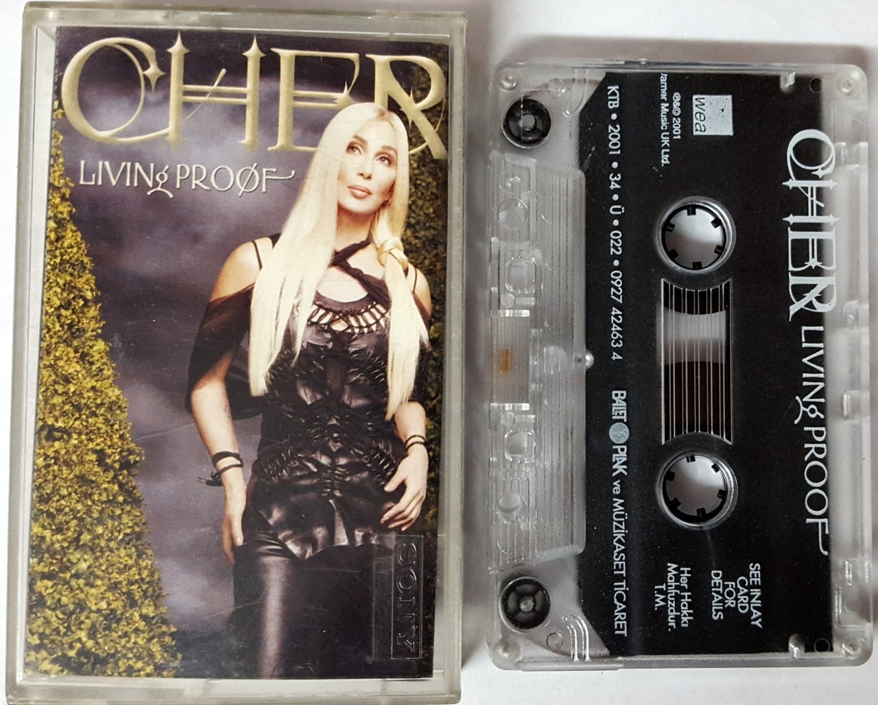 CHER - LIVING PROOF (2001) BALET CASSETTE MADE IN TURKEY ''USED''