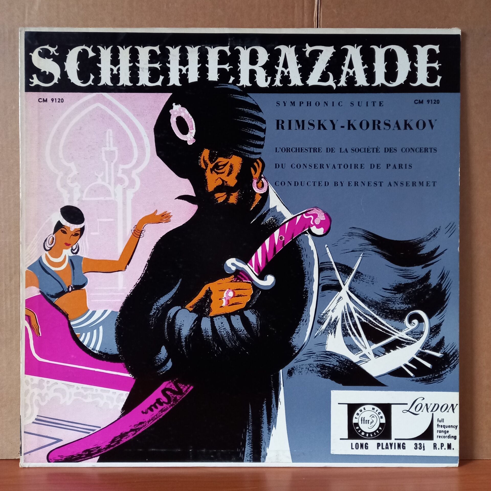 RIMSKY-KORSAKOV: SCHEHERAZADE / L'ORCHESTRE DE LA SOCIETE DES CONCERTS, DU CONSERVATOIRE DE PARIS, ERNEST ANSERMET - LP 2.EL PLAK