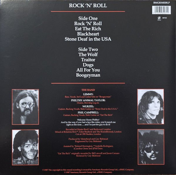 MOTÖRHEAD - ROCK 'N' ROLL (1987) - LP 180GR 2015 EDITION SIFIR PLAK