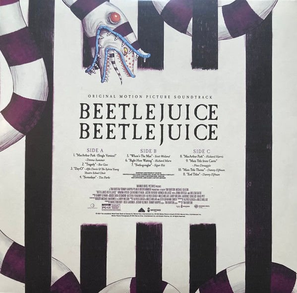 BEETLEJUICE SOUNDTRACK (2024) - DONNA SUMMER, BEE GEES, SIGUR ROS, DANNY ELFMAN - COLORED 2LP SIFIR PLAK