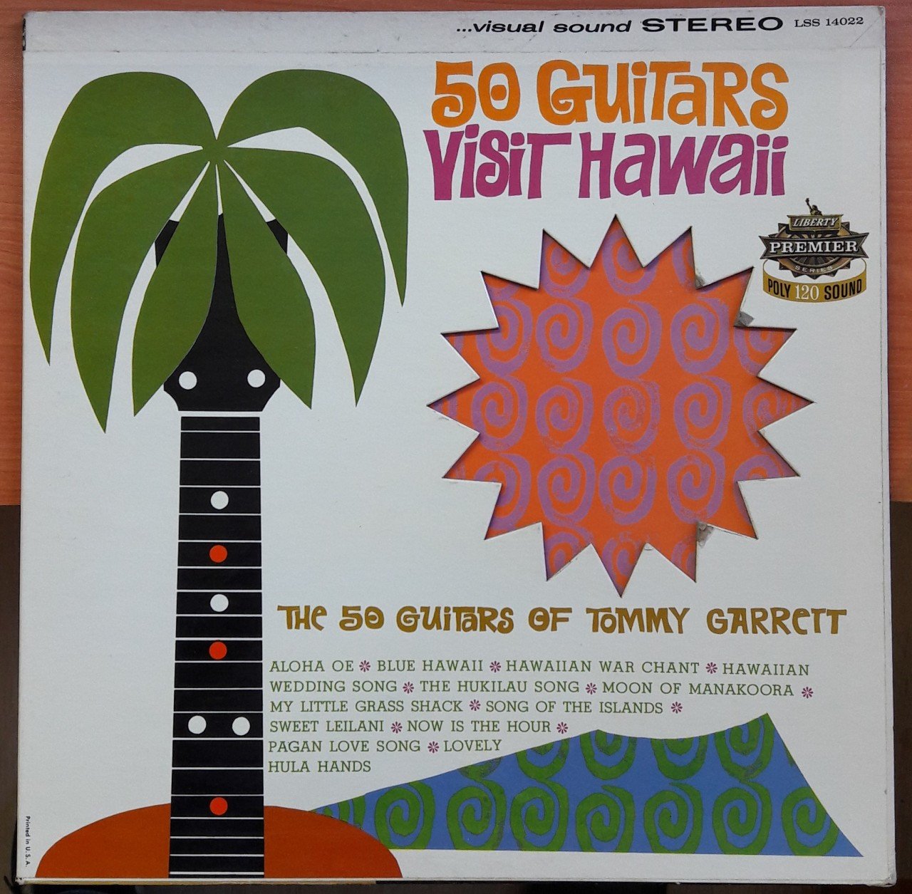 50 GUITARS VISIT HAWAII - TOMMY GARRETT - PLAK 2.EL