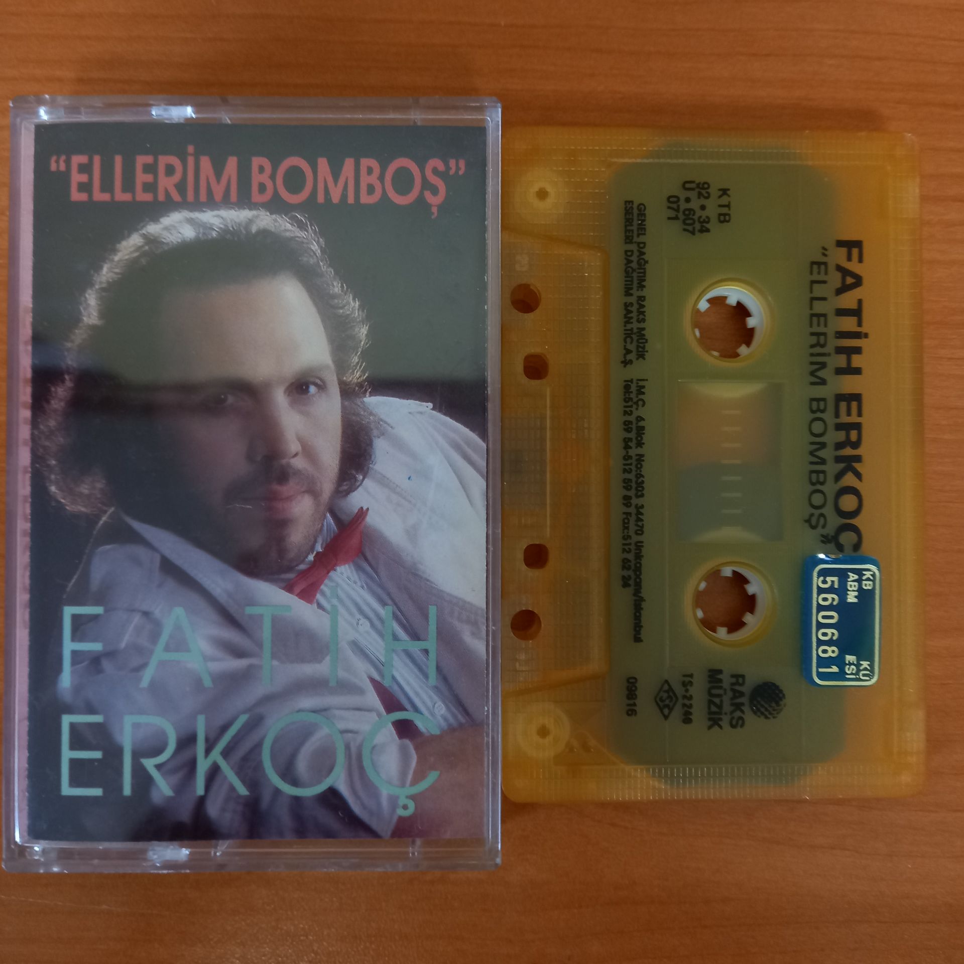 FATİH ERKOÇ - ELLERİM BOMBOŞ (1992) - KASET 2. EL