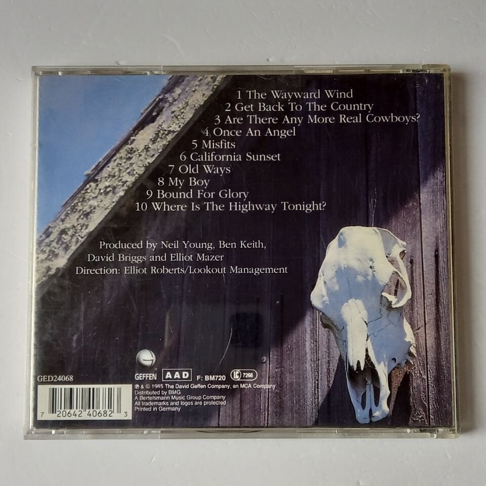 NEIL YOUNG – OLD WAYS (1985) - CD REMASTERED 1993 REISSUE 2.EL