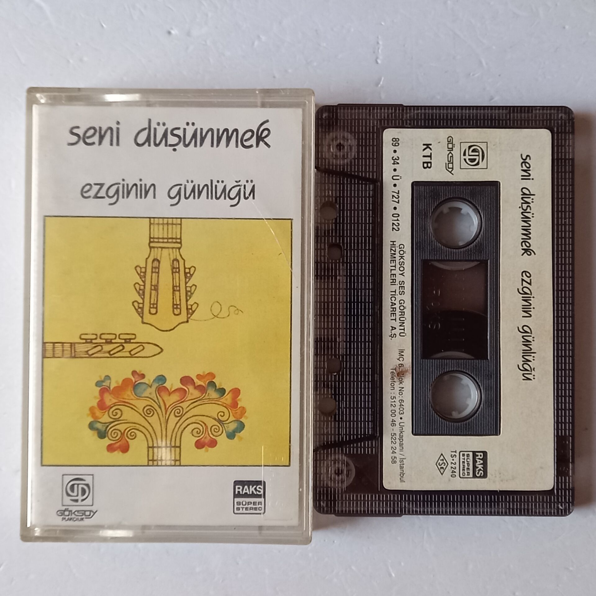 EZGİNİN GÜNLÜĞÜ - SENİ DÜŞÜNMEK (1989) - KASET 2.EL