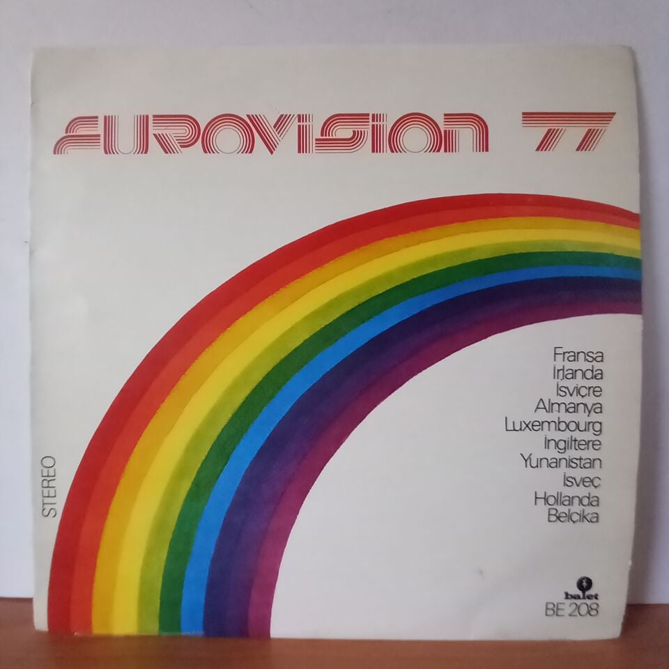 VARIOUS – EUROVISION '77 (1977) - LP YERLİ BASKI 2.EL PLAK