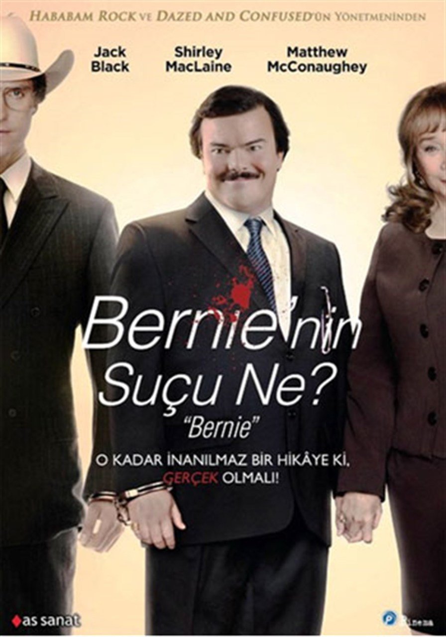 BERNIE'NIN SUÇU NE? - BERNIE - JACK BLACK - SHIRLEY MacLAINE - MATTHEW McCONAUGHEY - RICHARD LINKLATER - DVD SIFIR