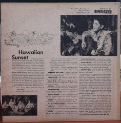 HAWAIIAN SUNSET - ARTHUR LYMAN - PLAK 2.EL