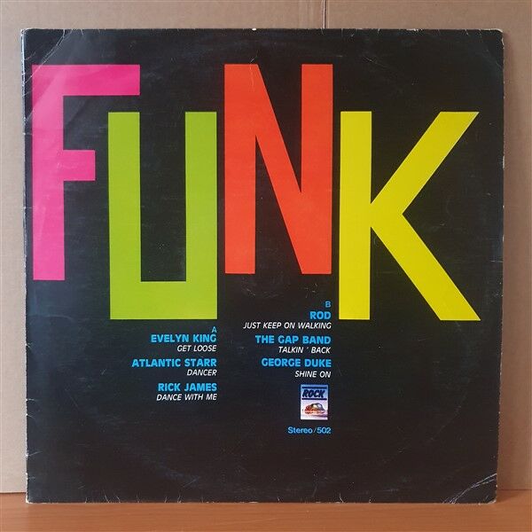 FUNK / EVELYN KING, ATLANTIC STARR, RICK JAMES, ROD, THE GAP BAND, GEORGE DUKE - LP YERLİ BASKI 2.EL PLAK