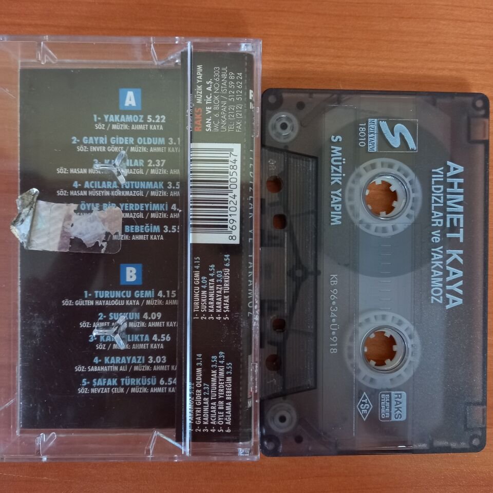 AHMET KAYA - YILDIZLAR VE YAKAMOZ (1996) - KASET 2. EL