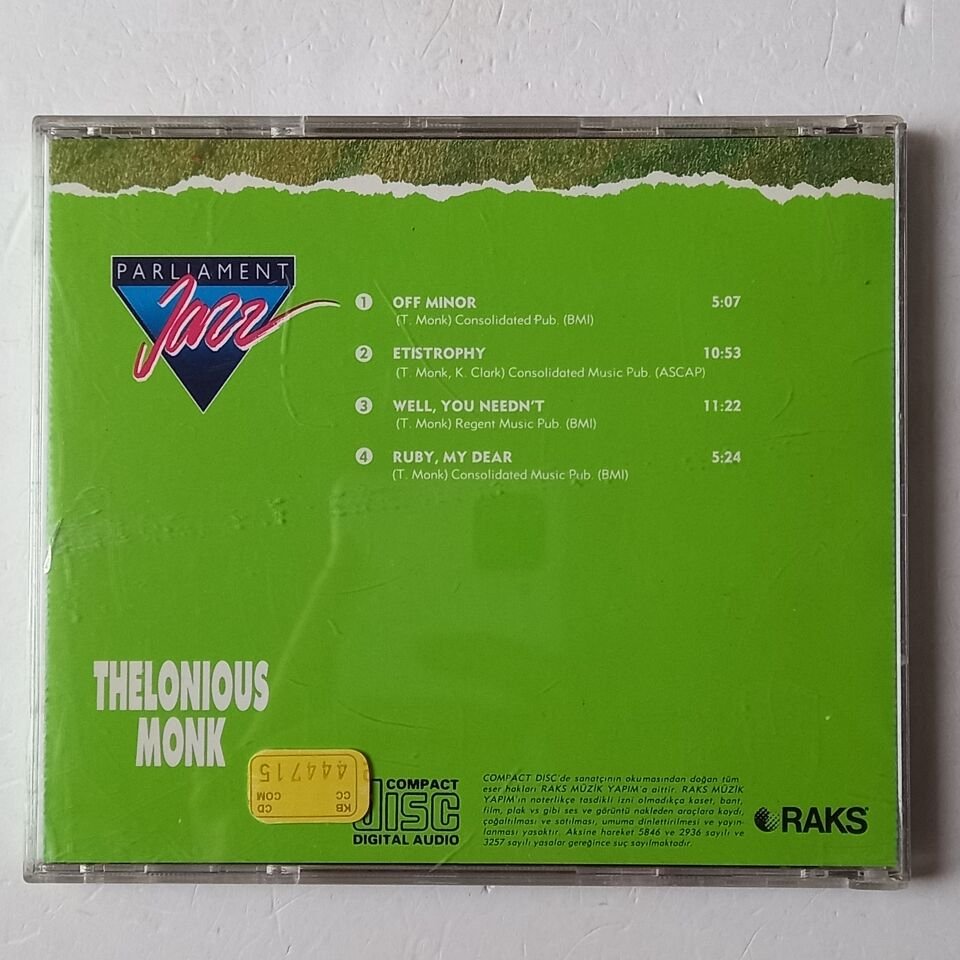 PARLIAMENT JAZZ - THELOMIOUS MONK - CD 2.EL