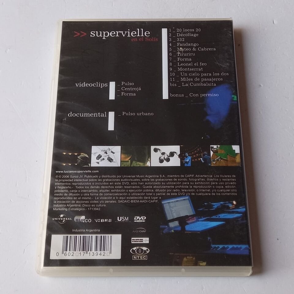 BAJOFONDO TANGOCLUB PRESENTS SUPERVIELLE EN EL SOLIS - DVD 2.EL