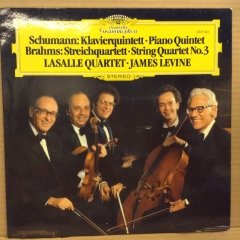 SCHUMANN PIANO QUINTET / BRAHMS STRIN QUARTET LASALLE QUARTET JAMES LEVINE 2.EL PLAK2.EL PLAK