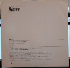 RIMES - IT'S OVER (1998) - 12'' MAXI SINGLE PLAK 2.EL PROMO