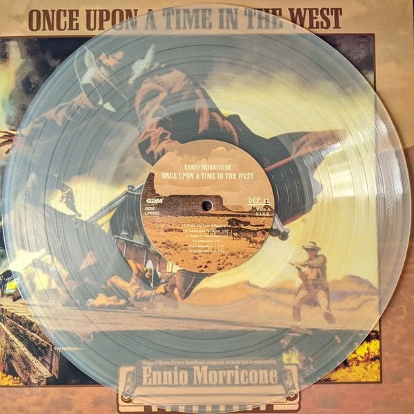 ONCE UPON A TIME IN THE WEST - SOUNDTRACK MUSIC BY ENNIO MORRICONE (1969) - 2020 LIMITED EDITION CLEAR TRANSPARENT LP SIFIR PLAK