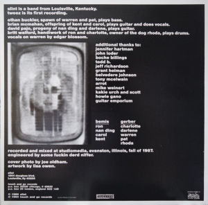 SLINT - TWEEZ (1989) - LP 2004 EDITION SIFIR PLAK