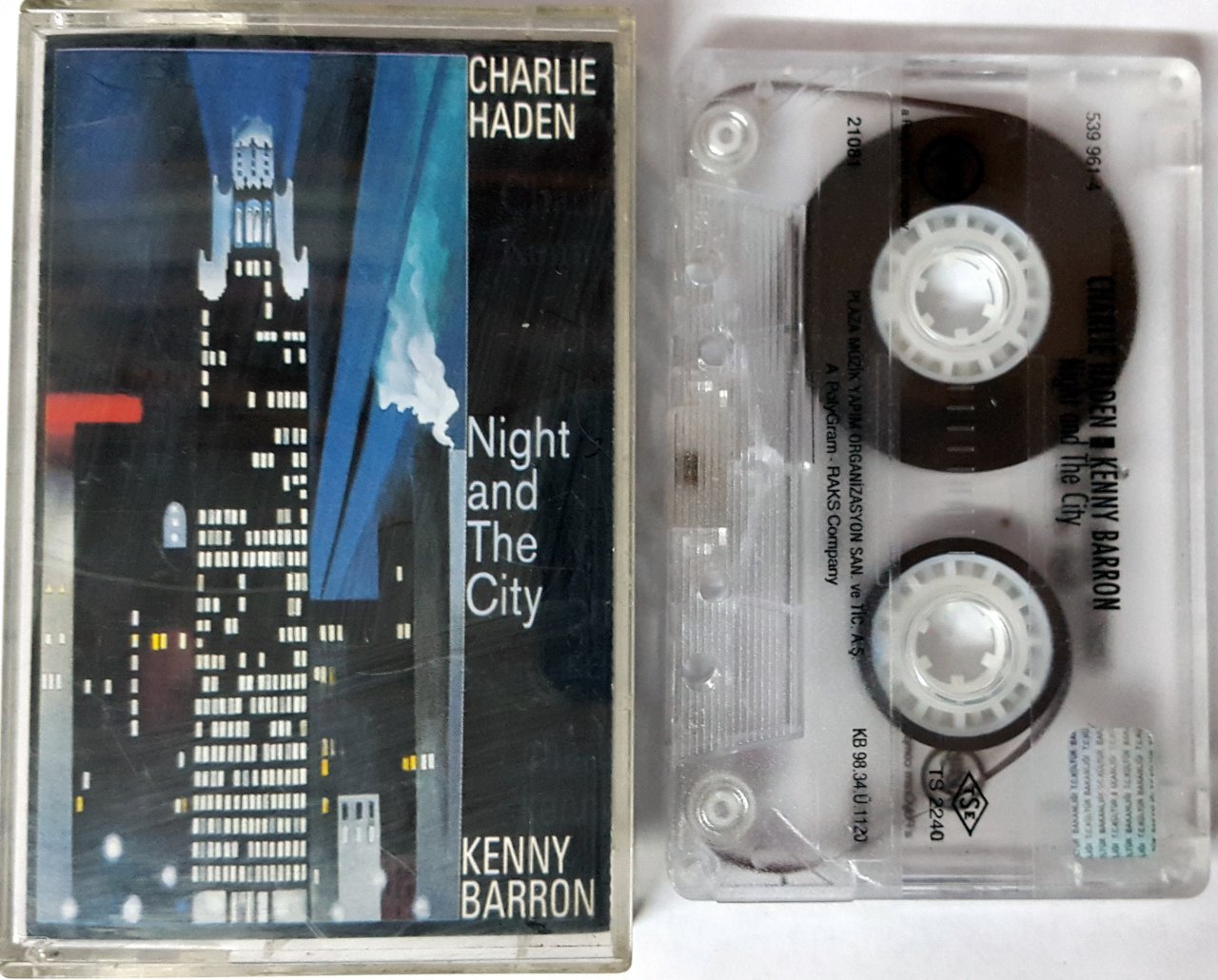 CHARLIE HADEN KENNY BARRON - NIGHT AND THE CITY (1998) CASSETTE MADE IN TURKEY ''USED''