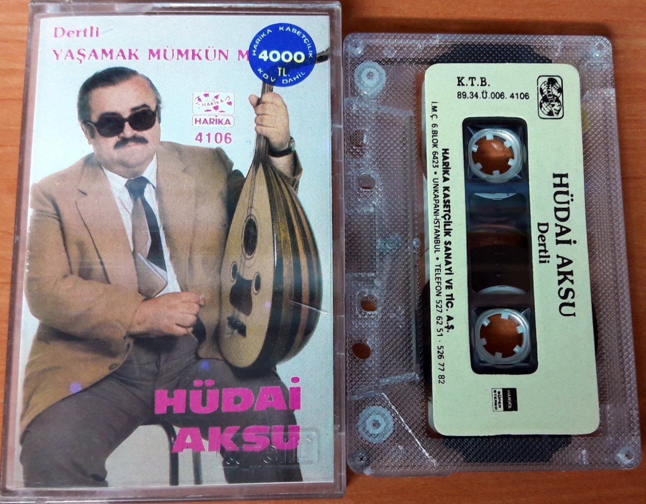 HÜDAİ AKSU - DERTLİ YAŞAMAK MÜMKÜN MÜ KASET 2.EL