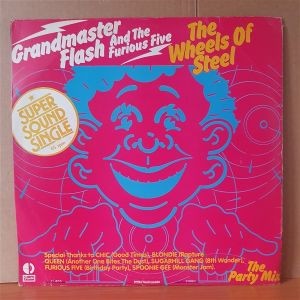 GRANDMASTER FLASH AND THE FURIOUS FIVE - THE WHEELS OF STEEL (1981) - 12'' 45RPM MAXI SINGLE YERLİ BASKI 2.EL PLAK
