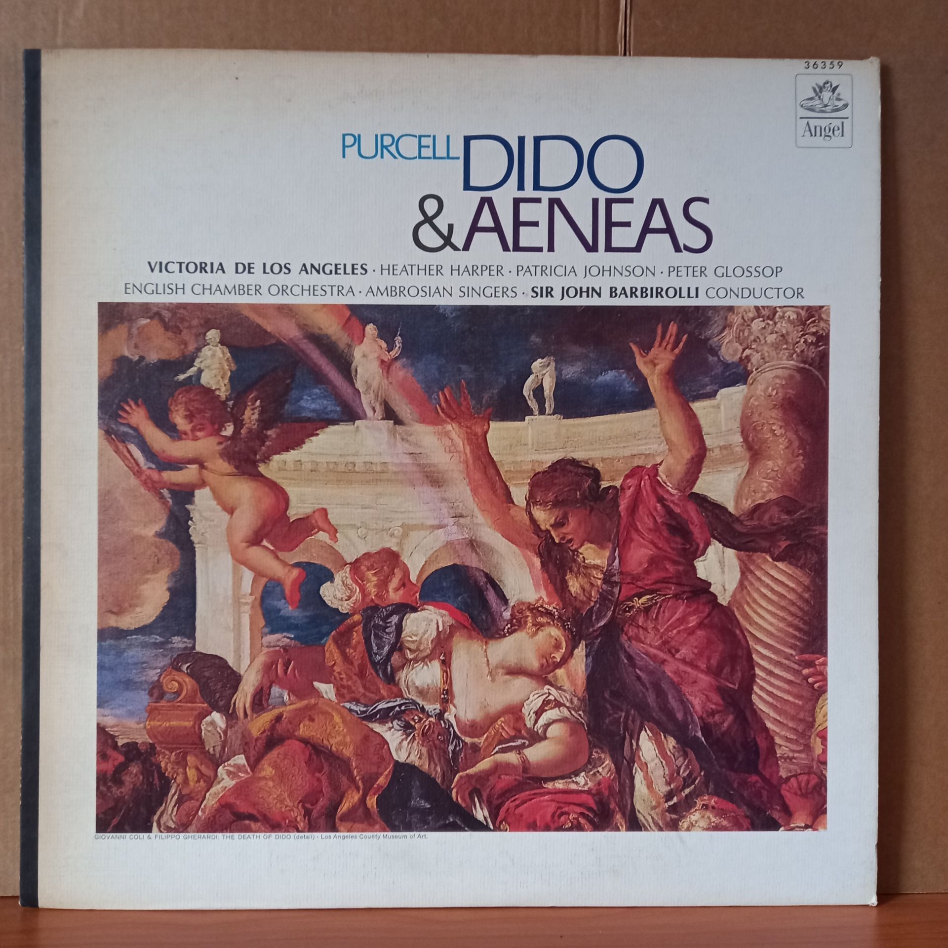 PURCELL: DIDO AND AENEAS / VICTORIA DE LOS ANGELES, HEATHER HARPER, PATRICIA JOHNSON, PETER GLOSSOP, RAYMOND LEPPARD, AMBROSIAN SINGERS, ENGLISH CHAMBER ORCHESTRA, SIR JOHN BARBIROLLI (1966) - LP 2.EL PLAK