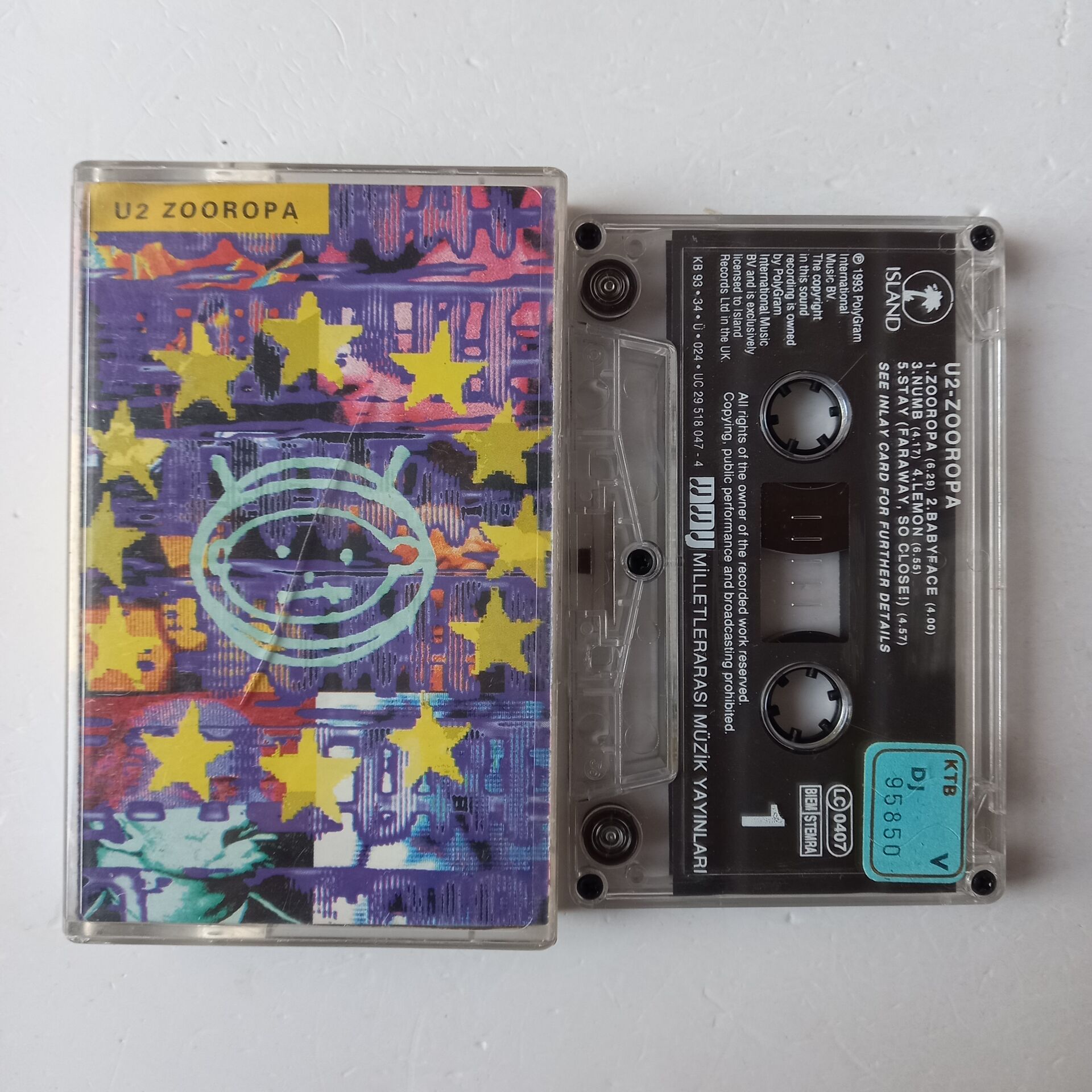 U2 - ZOOROPA (1993) - KASET 2.EL
