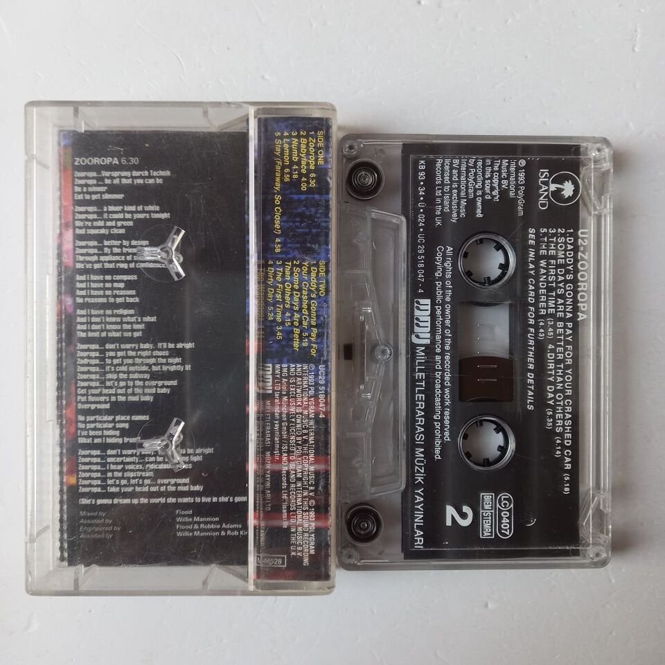 U2 - ZOOROPA (1993) - KASET 2.EL