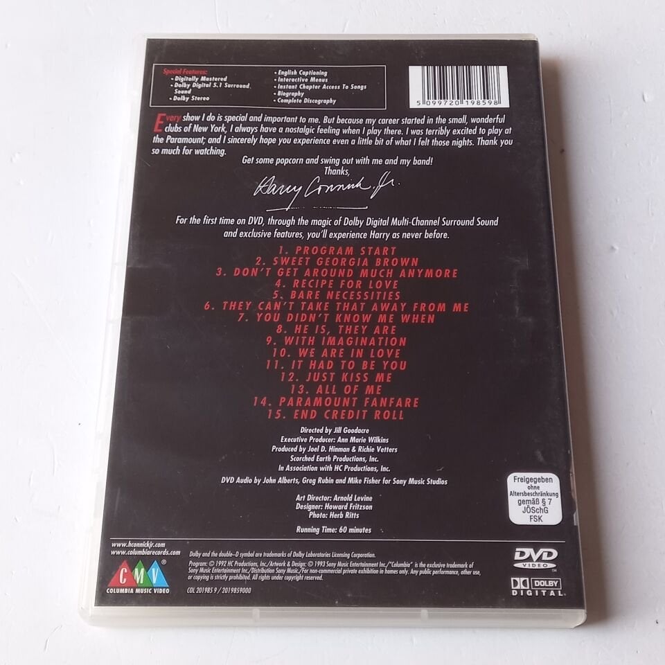 HARRY CONNICK, JR. - THE NEW YORK BIG BAND CONCERT - DVD 2.EL