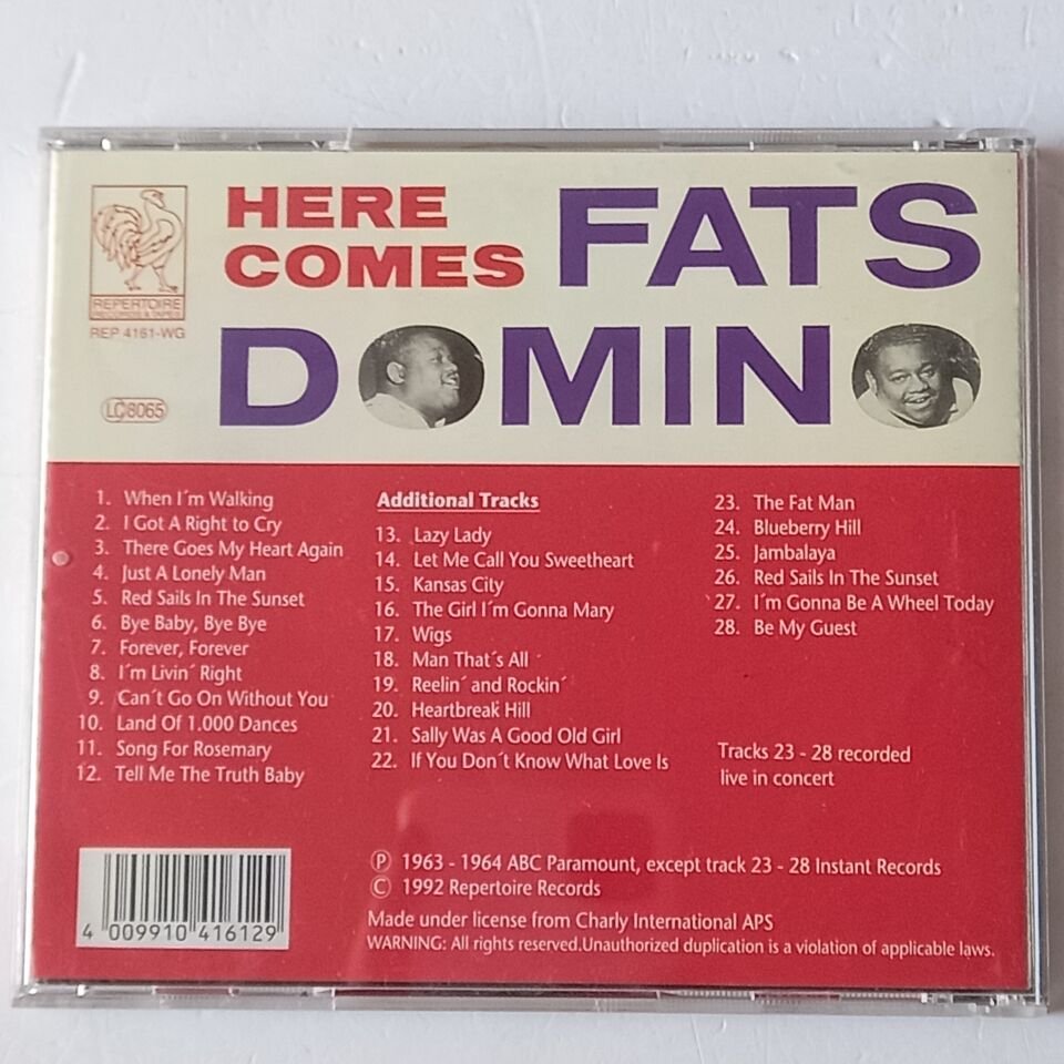 FATS DOMINO – HERE COMES FATS DOMINO (1992) - CD 2.EL