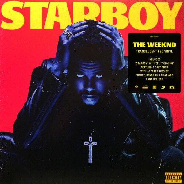 WEEKND - STARBOY (2016) - 2xLP TRANSLUCENT RED VINYL SIFIR PLAK