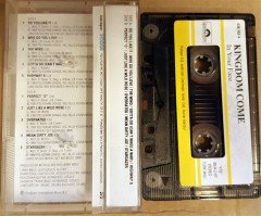 KINGDOM COME - IN YOUR FACE (1989) PLAKSAN CASSETTE MADE IN TURKEY ''USED'' PAPER LABEL
