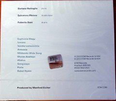 STEFANO BATTAGLIA TRIO - SONGWAYS / ECM CD SIFIR