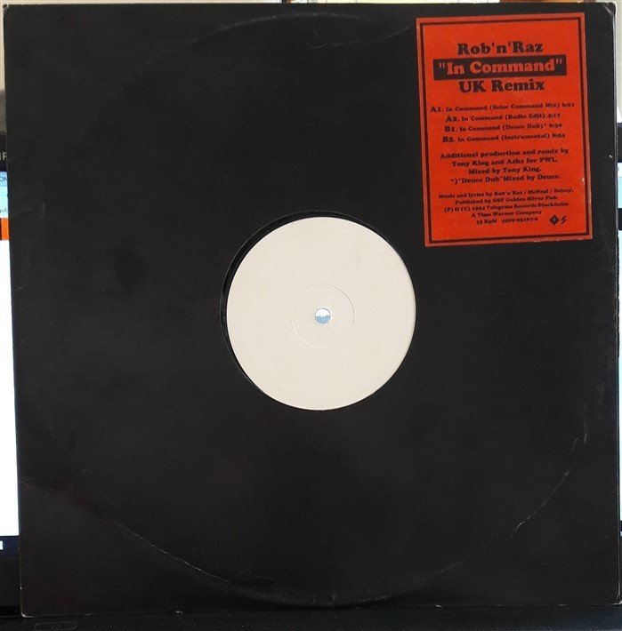 ROB'N'RAZ - IN COMMAND (1994) - 12'' MAXI SINGLE PLAK 2.EL WHITE LABEL