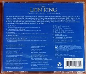 THE LION KING SOUNDTRACK / ELTON JOHN, TIM RICE, HANS ZIMMER (1994) - CD 2.EL
