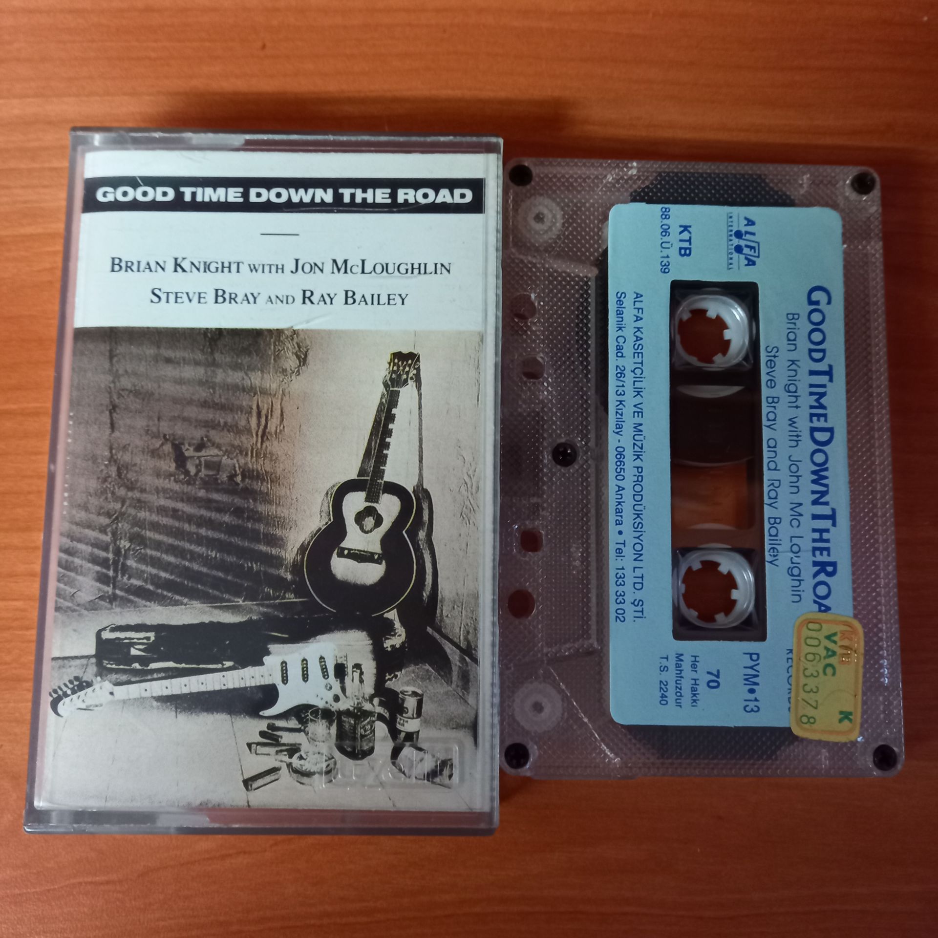GOOD TIME DOWN THE ROAD / BRIAN KNIGHT, JOHN MCLAUGHLIN, STEVE BRAY, RAY BAILEY (1988) - KASET 2.EL