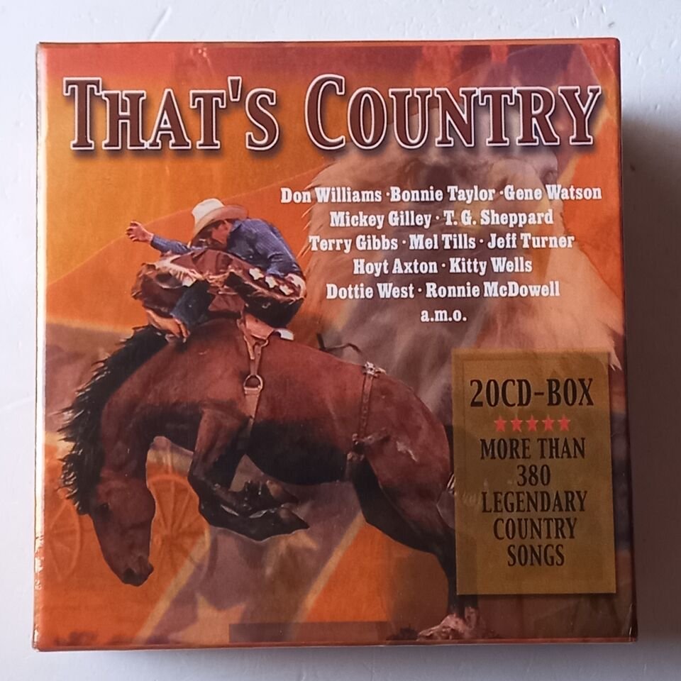 THAT'S COUNTRY - DON WILLIAMS, BONNIE TAYLOR, GENE WATSON (2002) - 20CD BOX SET 2.EL