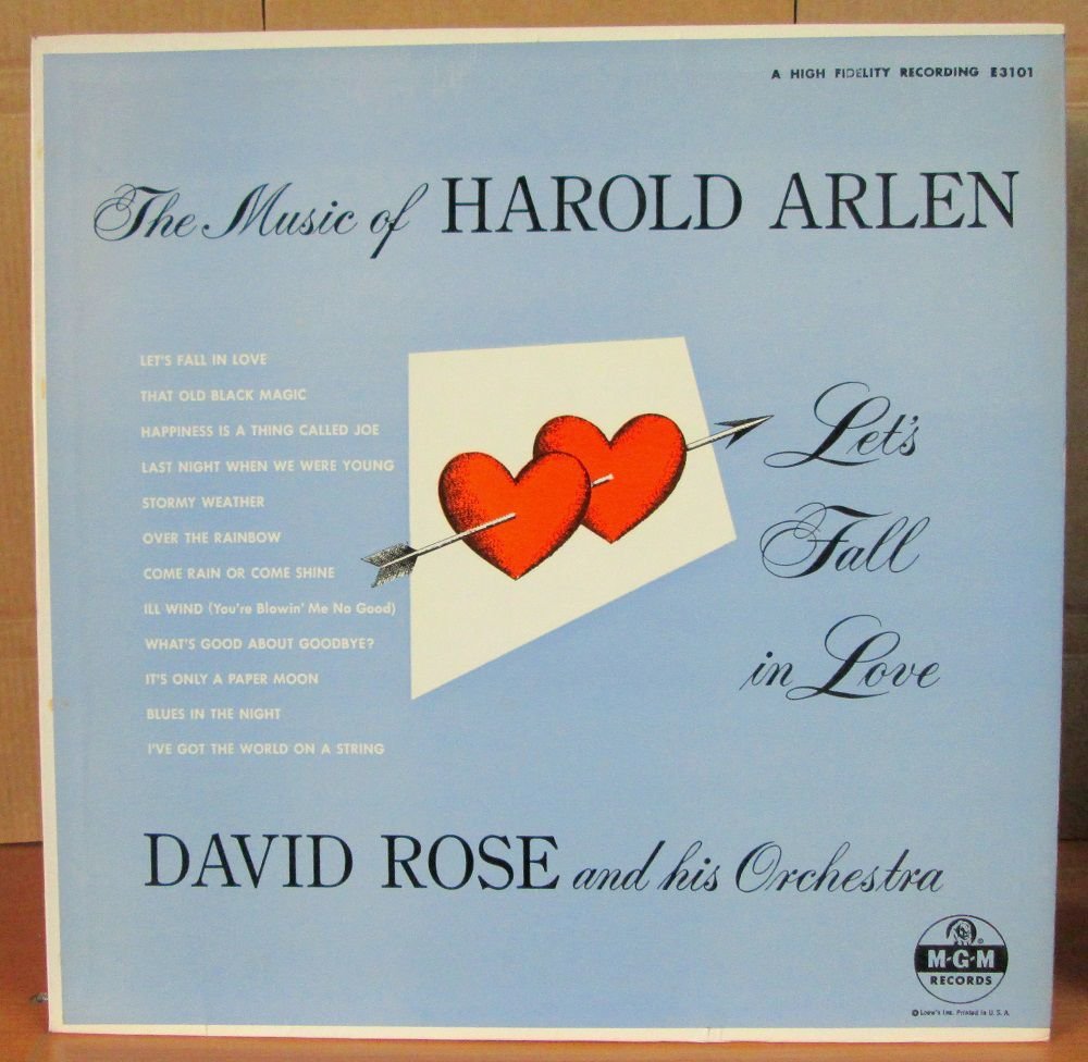 DAVID ROSE - Music of HAROLD ARLEN LP 2.EL