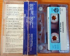 MADONNA - TRUE BLUE (1986) MMY CASSETTE MADE IN TURKEY ''USED'' PAPER LABEL