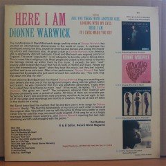 DIONNE WARWICK - HERE I AM - LP 2.EL PLAK