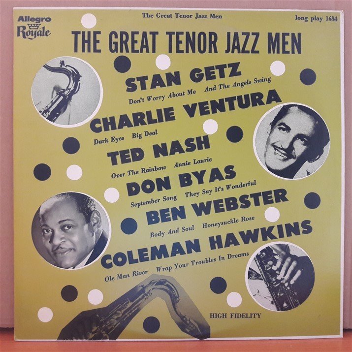 THE GREAT TENOR JAZZ MEN - STAN GETZ, TED NASH, BEN WEBSTER, COLEMAN HAWKINS... - PLAK 2.EL