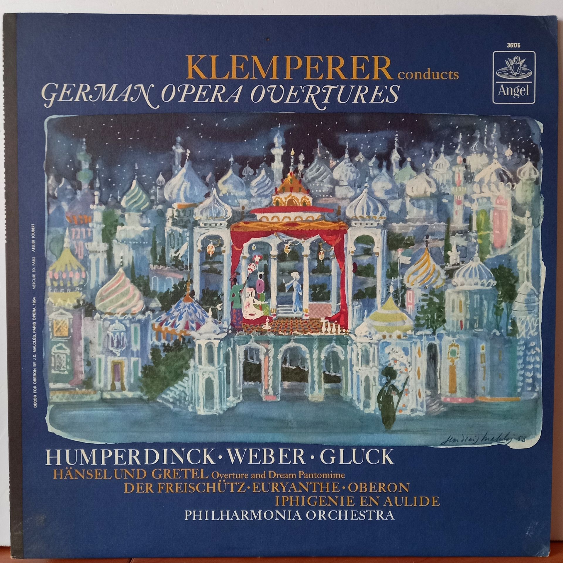 KLEMPERER CONDUCTS HUMPERDINCK, WEBER, GLUCK, PHILHARMONIA ORCHESTRA – KLEMPERER CONDUCTS GERMAN OPERA OVERTURES (1961) - LP 2.EL PLAK