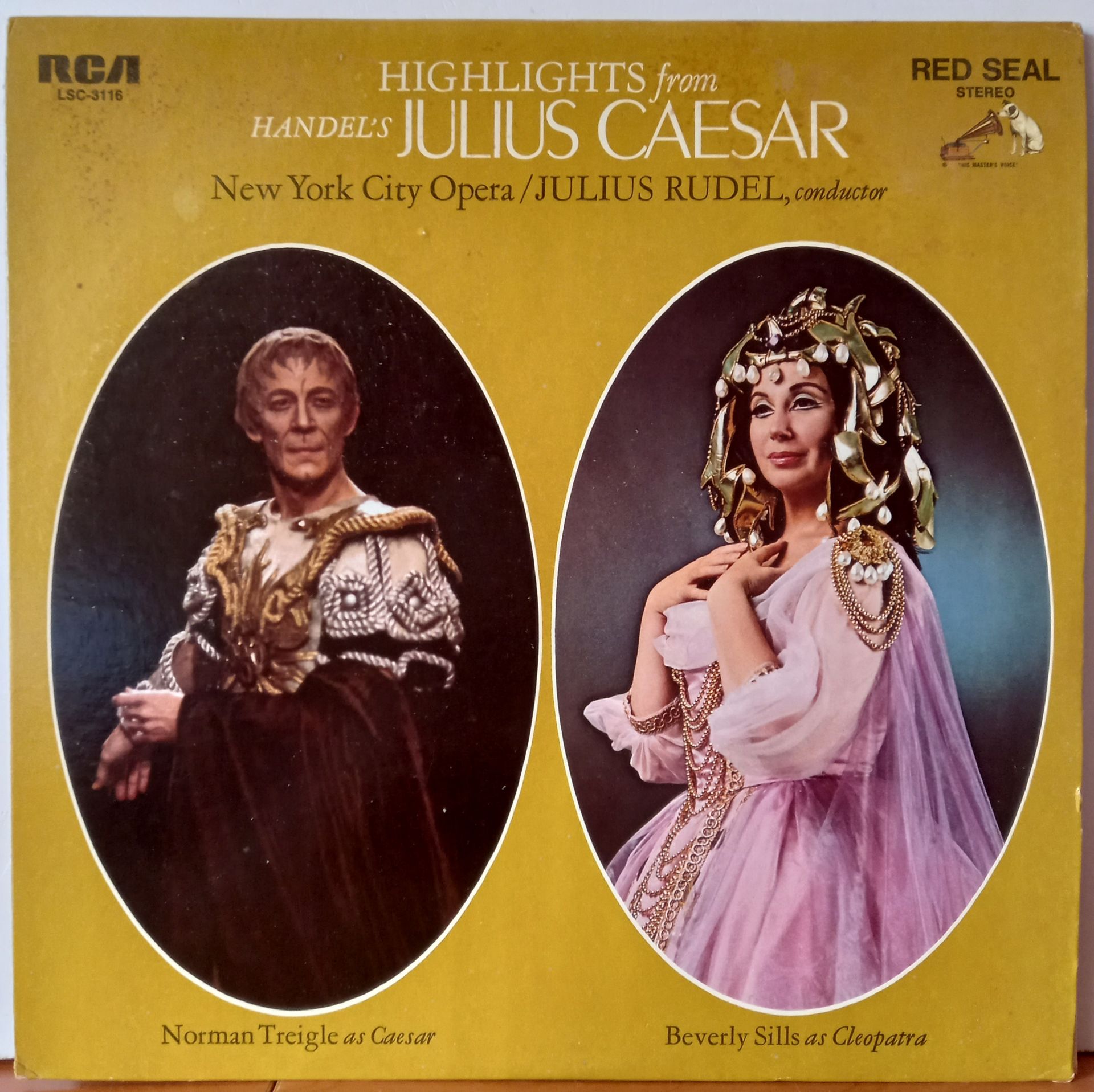 HANDEL / NORMAN TREIGLE, BEVERLY SILLS, NEW YORK CITY OPERA, JULIUS RUDEL – HIGHLIGHTS FROM HANDEL'S JULIUS CAESAR (1967) - LP 2.EL PLAK