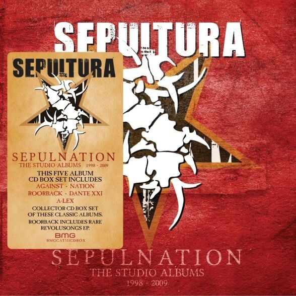 SEPULTURA – SEPULNATION / THE STUDIO ALBUMS 1998 - 2009 (2021) - 5CD BOX SET AMBALAJINDA SIFIR