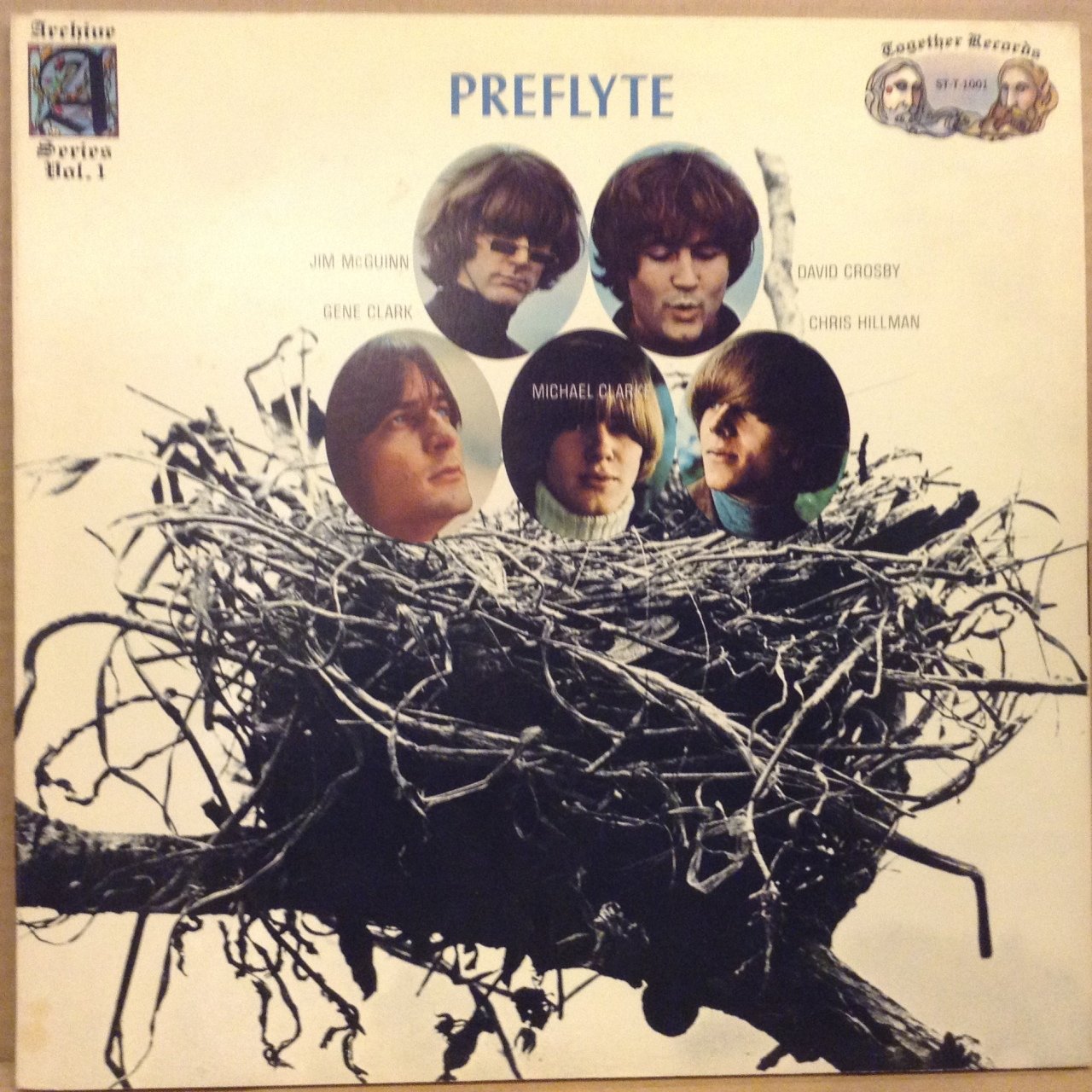 PREFLYTE DAVID CROSBY CHRIS HILLMAN JIM MCGUINN 1969 2.EL PLAK