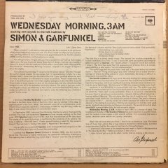 SIMON & GARFUNKEL - WEDNESDAY MORNING, 3AM (1964) - PLAK 2.EL