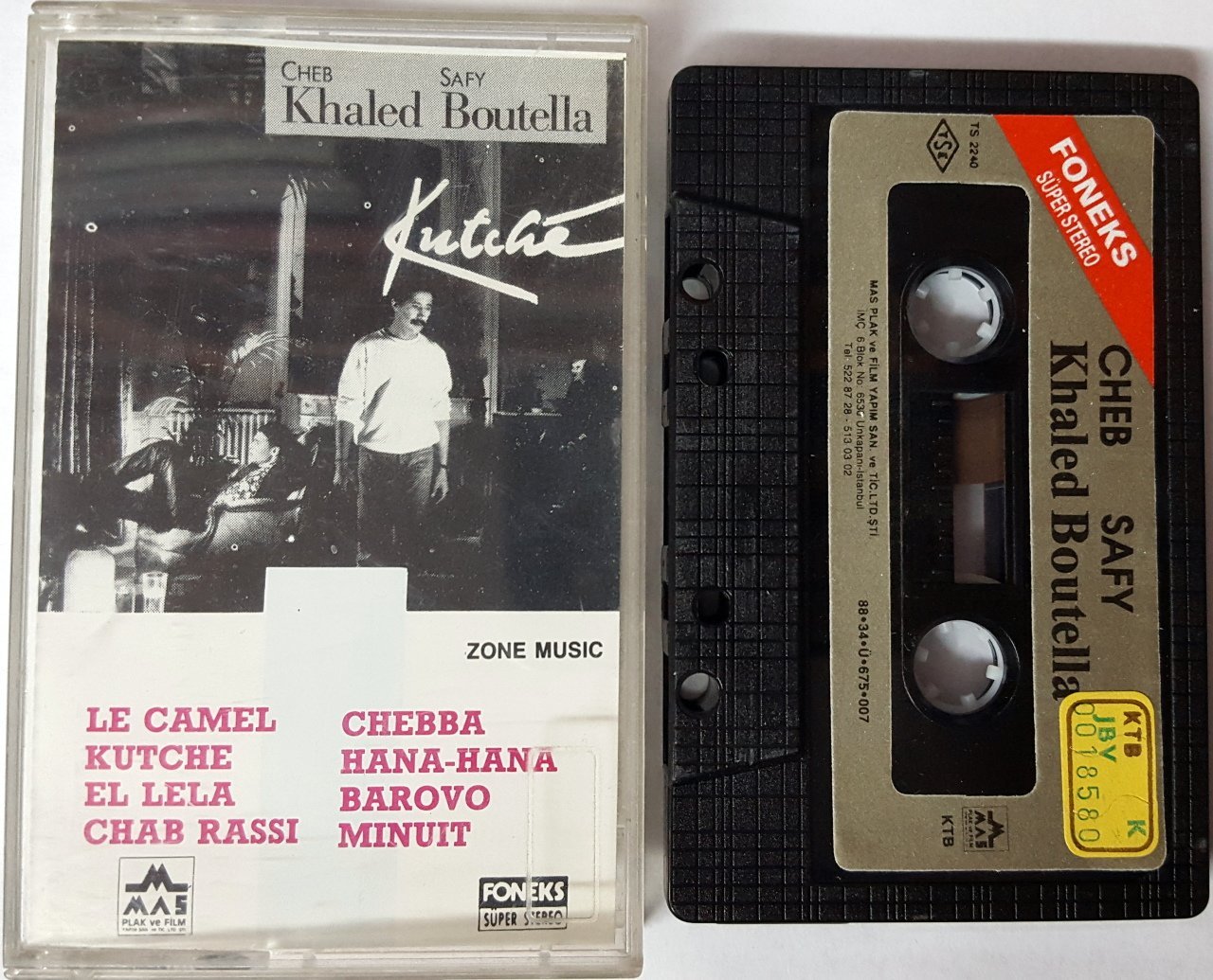 CHEB KHALED SAFY BOUTELLA - KUTCHE (1988) CASSETTE MADE IN TURKEY ''USED''