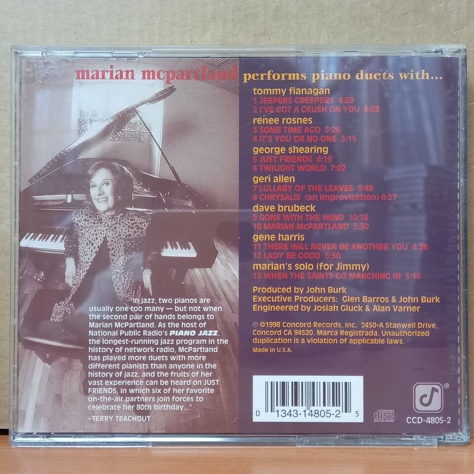 MARIAN MCPARTLAND – JUST FRIENDS (1998) - CD 2.EL
