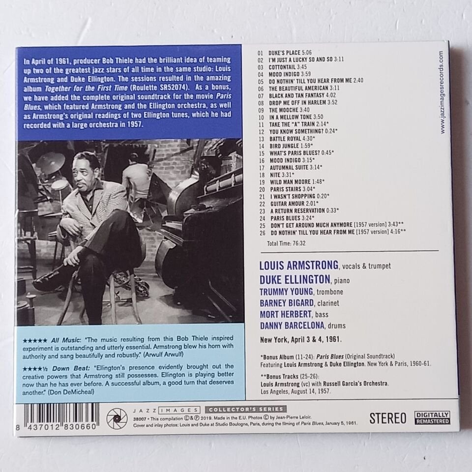 LOUIS ARMSTRONG, DUKE ELLINGTON – THE GREAT SUMMIT (2019) - CD DIGIPAK 2.EL