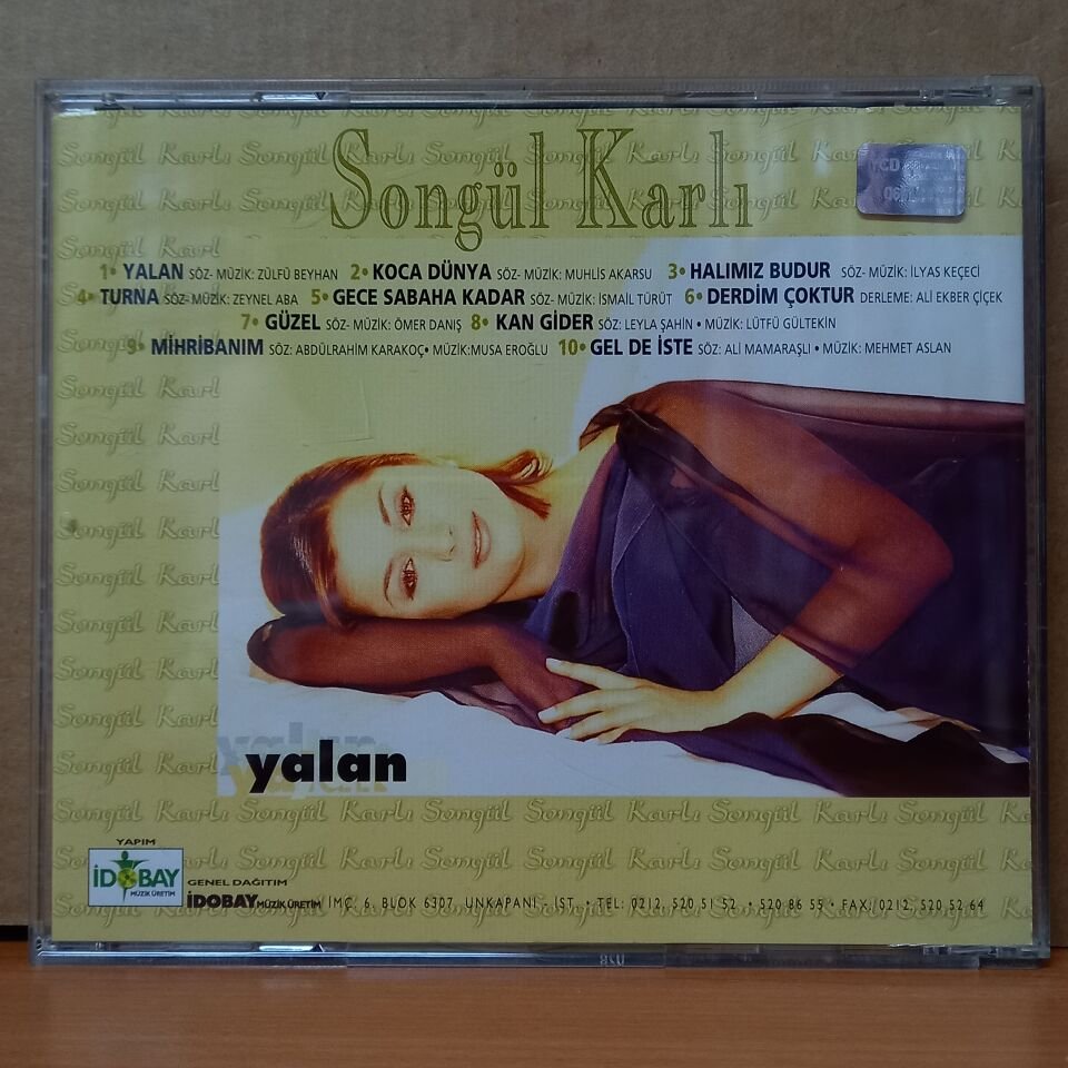 SONGÜL KARLI - YALAN (1999) - CD 2.EL