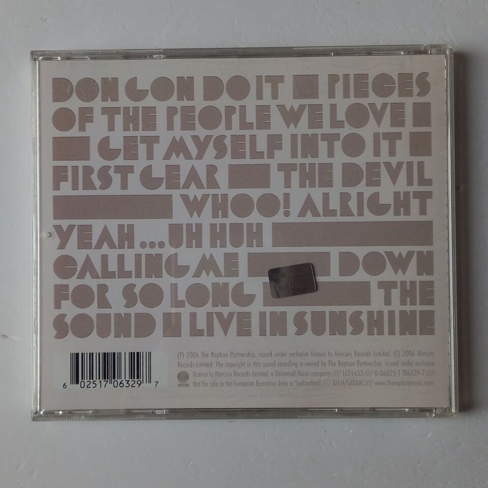 THE RAPTURE – PIECES OF THE PEOPLE WE LOVE (2006) - CD 2.EL