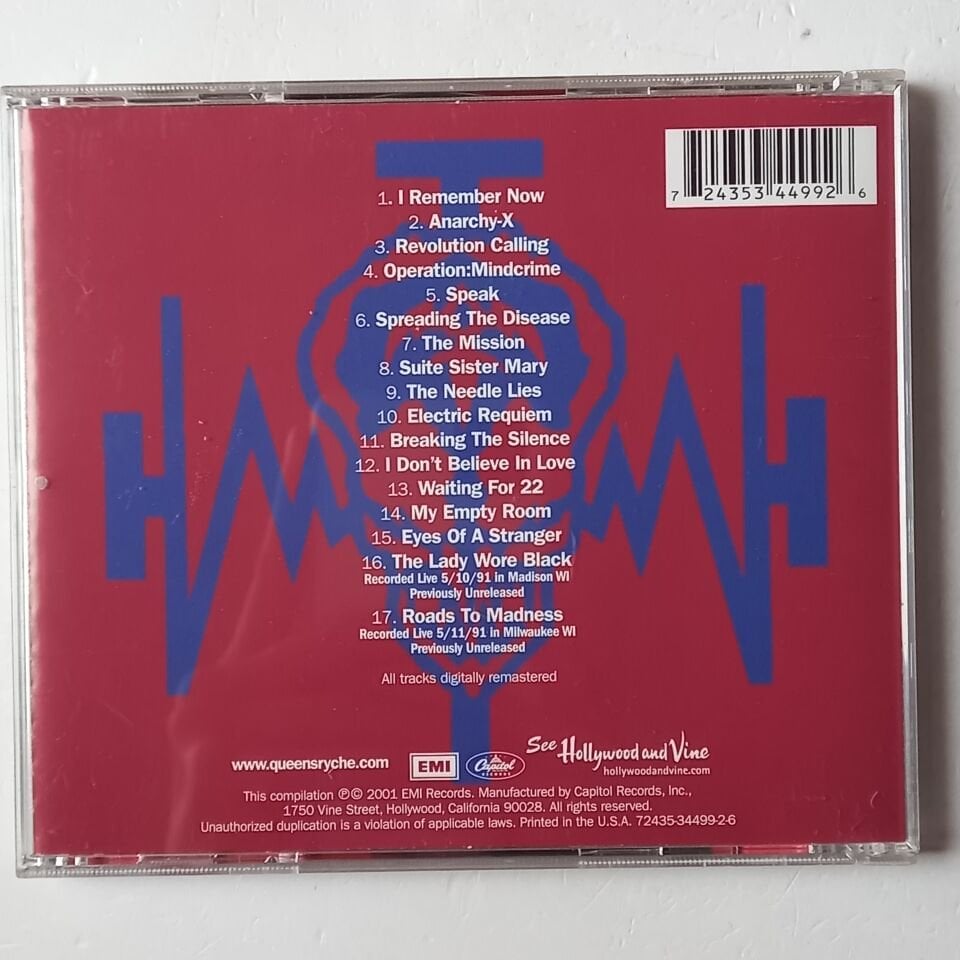 QUEENSRYCHE – OPERATION: LIVECRIME (1991) - CD REMASTERED 2001 REISSUE 2.EL